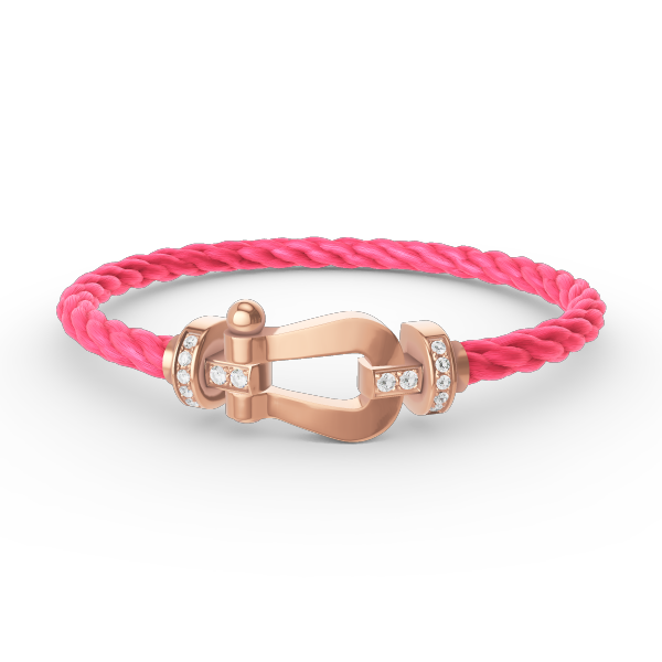 [Clover Jewelery]FORCE GROSSES HUFEISEN-HALBDIAMANTARMBAND ROSÉGOLD