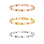 [Clover Jewelry]2026 RAINBOW LOVE BRACELET 6.1MM  10 DIAMONDS