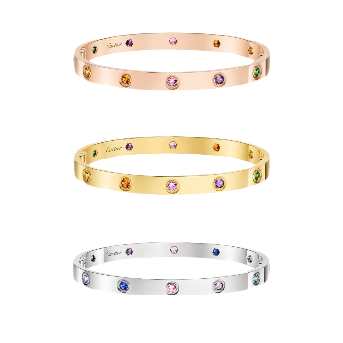 [Clover Jewelry]2026 RAINBOW LOVE BRACELET 6.1MM  10 DIAMONDS