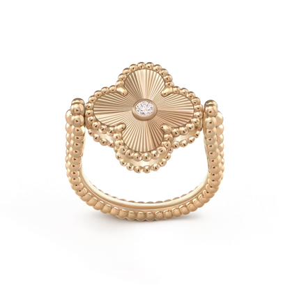 [Clover Jewelery]CLOVER RIVERSIBLE ROSE GOLD RING