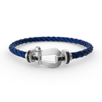 [Clover Jewelry]FORCE LARGE HORSESHOE BLACK DIAMOND BRACELET SILVER