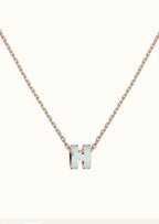 [Clover Jewelry]POP H ライトブルー ネックレス