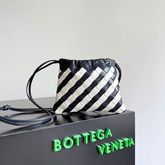 BOTTEGA VENETA 25S DUSTBAG 21 IN ZEBRA PATTERN CALFSKIN