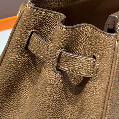 25S HERMES BIRKIN 30 IN DARK BROWN CALFSKIN GOLD HARDWARE