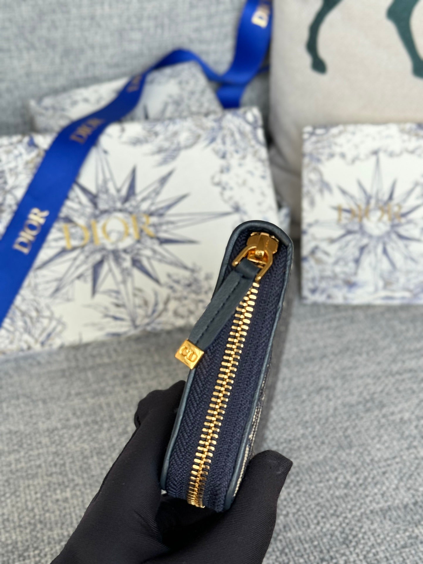 MONTAIGNE VOYAGEUR LONG WALLET 20 IN BLACK MONOGRAM OBLIQUE JACQUARD