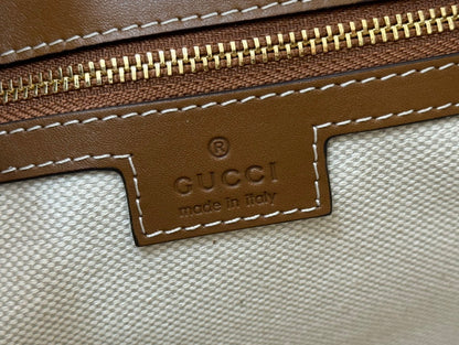 73 MEDIUM BUCKET BAG 27.5 IN BROWN SMOOTH CALFSKIN