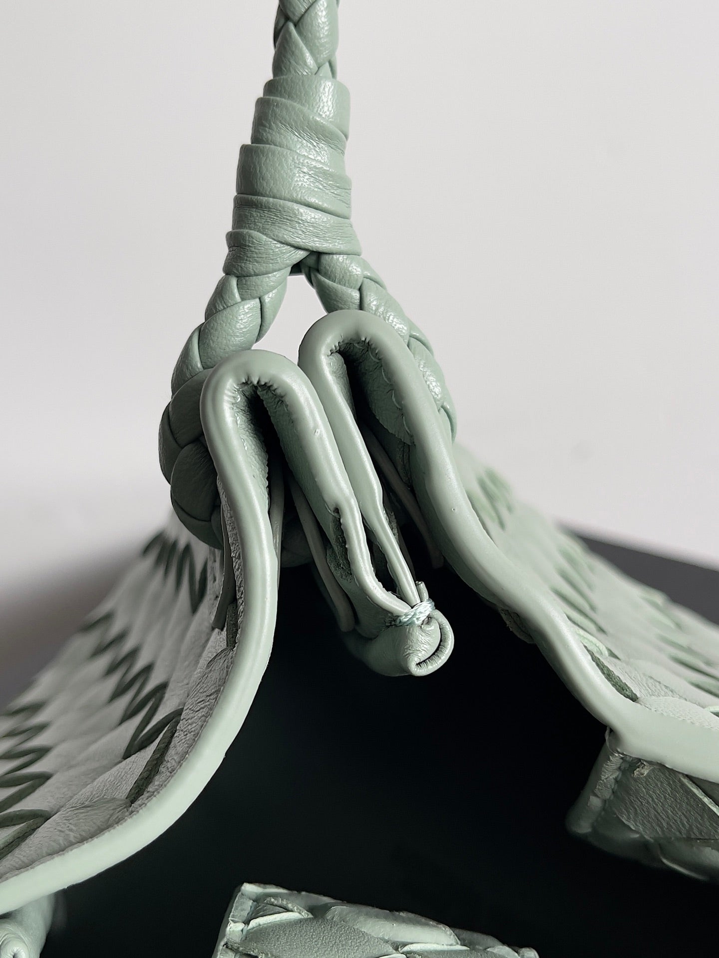 BV Small Parachute 21 Seafoam Lambskin Ghw