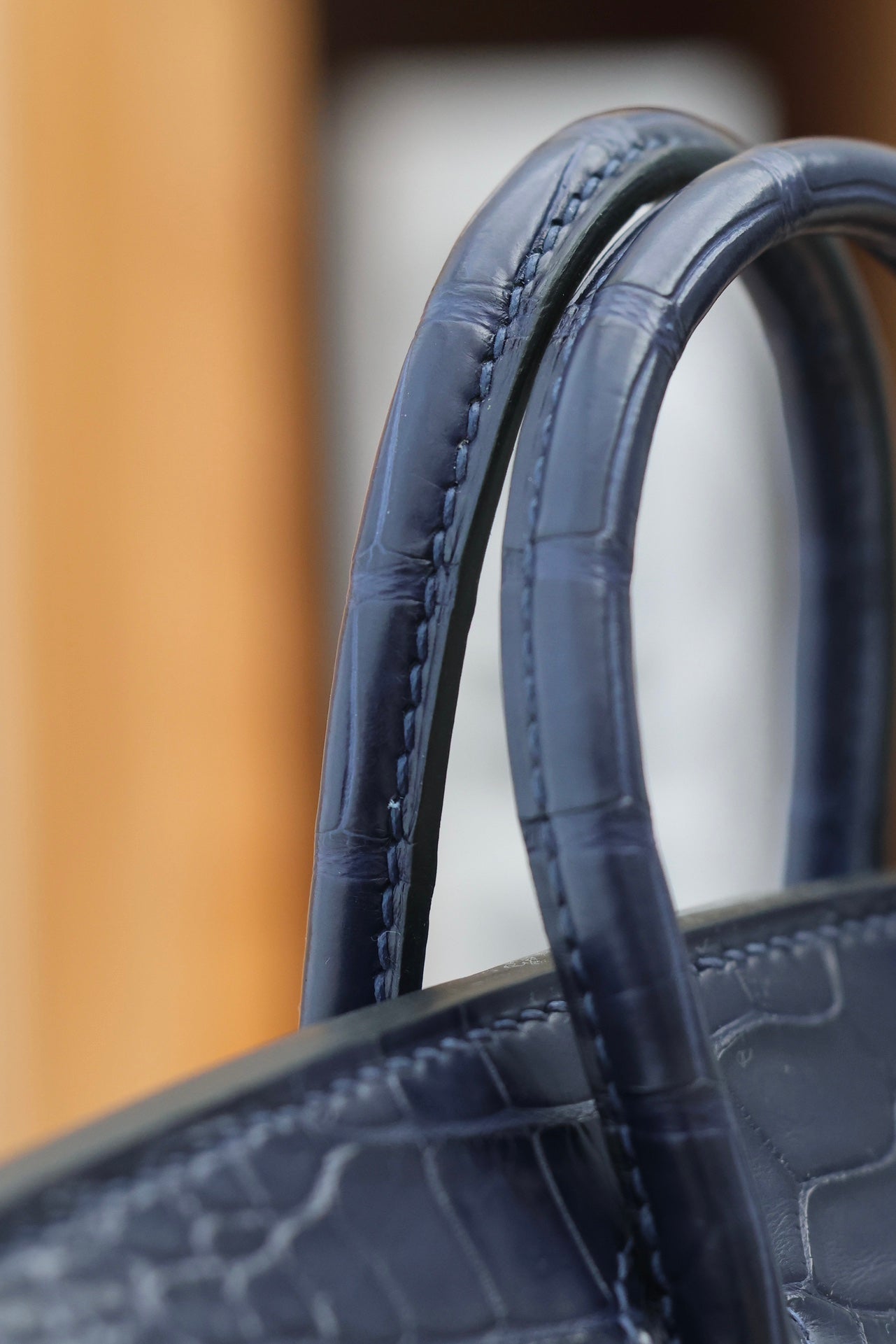 BIRKIN FAUBOURG TOUCH 20 IN NAVY MIX CLASSIC BLUE CALFSKIN WITH SILVER HARDWARE (MADE-TO-ODER)