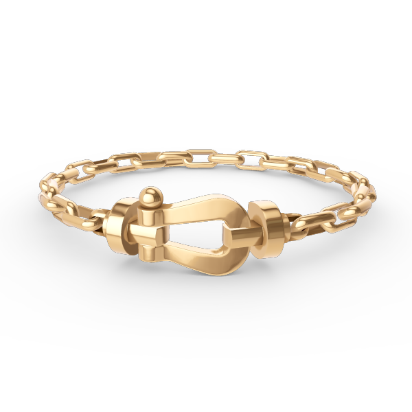 [Clover Jewelery]FORCE LARGE HORSESHOE CLASP  METAL BRACELET