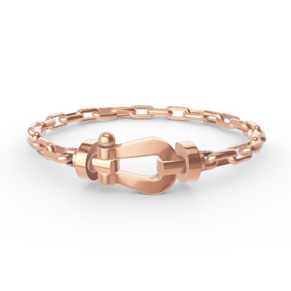 [Clover Jewelery]FORCE LARGE HORSESHOE CLASP  METAL BRACELET