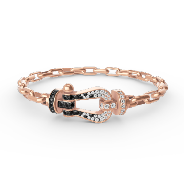 [Clover Jewelry]FORCE GROSSER HUFEISEN-VERSCHLUSS METALLARMBAND