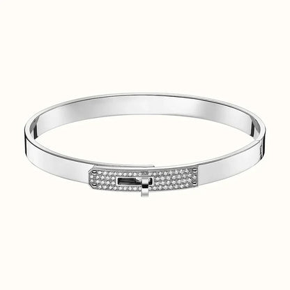 [Clover Jewelery]KELLY SILVER DIAMOND BRACELET