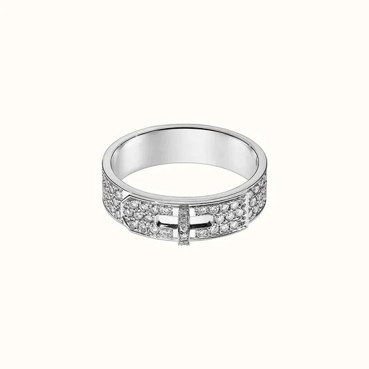 [Clover Jewelery]KELLY SILVER DIAMOND RING