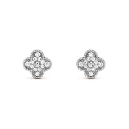 [Clover Jewelery]CLOVER 1 MOTIFS DIAMOND STUD EARRINGS SILVER
