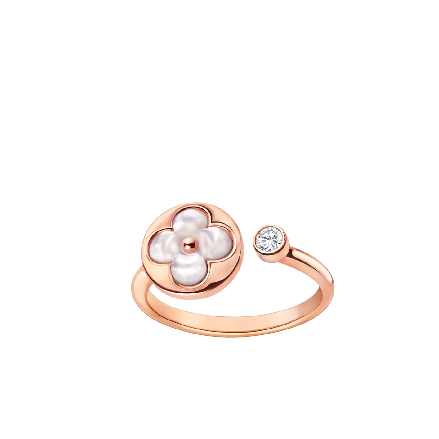 [Clover Jewellery]SUN 1 DIAMOND PINK MOP RING