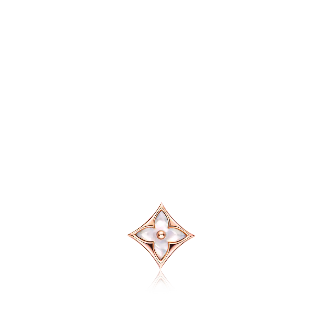 [Clover Jewelry]STAR MOP ピンクゴールドピアス