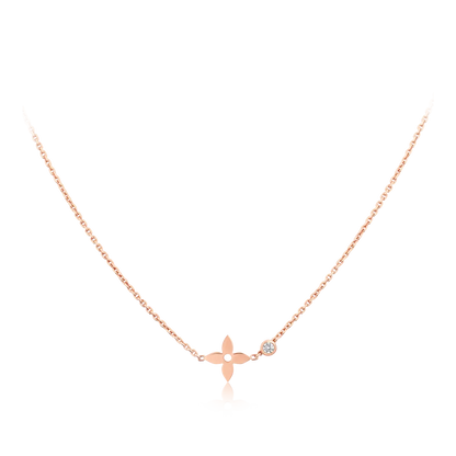 [Clover Jewelery]BLOSSOM PENDANT PINK GOLD AND DIAMOND