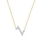 [Clover Jewelry]VOLT SILBER DIAMANT ANHÄNGERKETTE