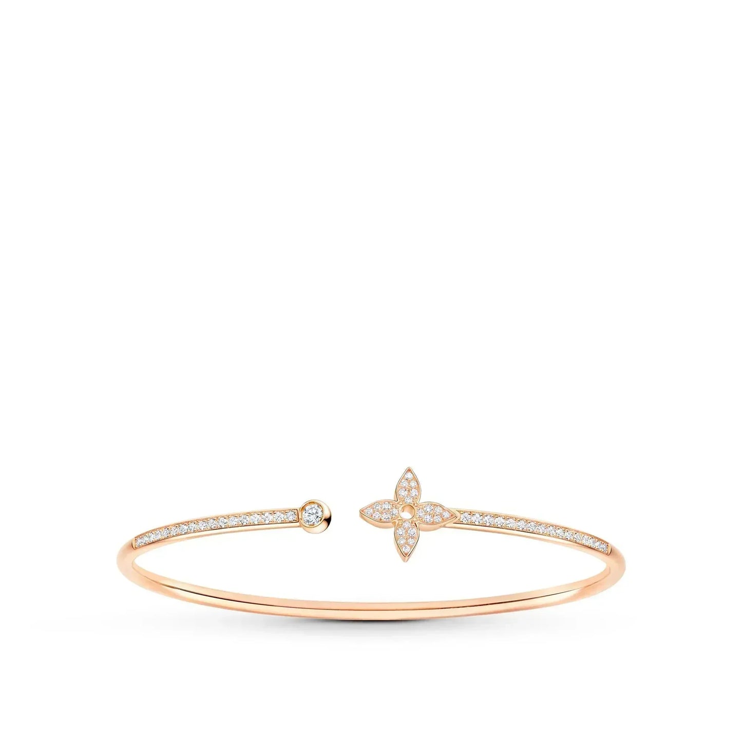 [Clover Jewellery] IDYLLE ROSA GOLD OFFENES ARMBAND MIT DIAMANTEN
