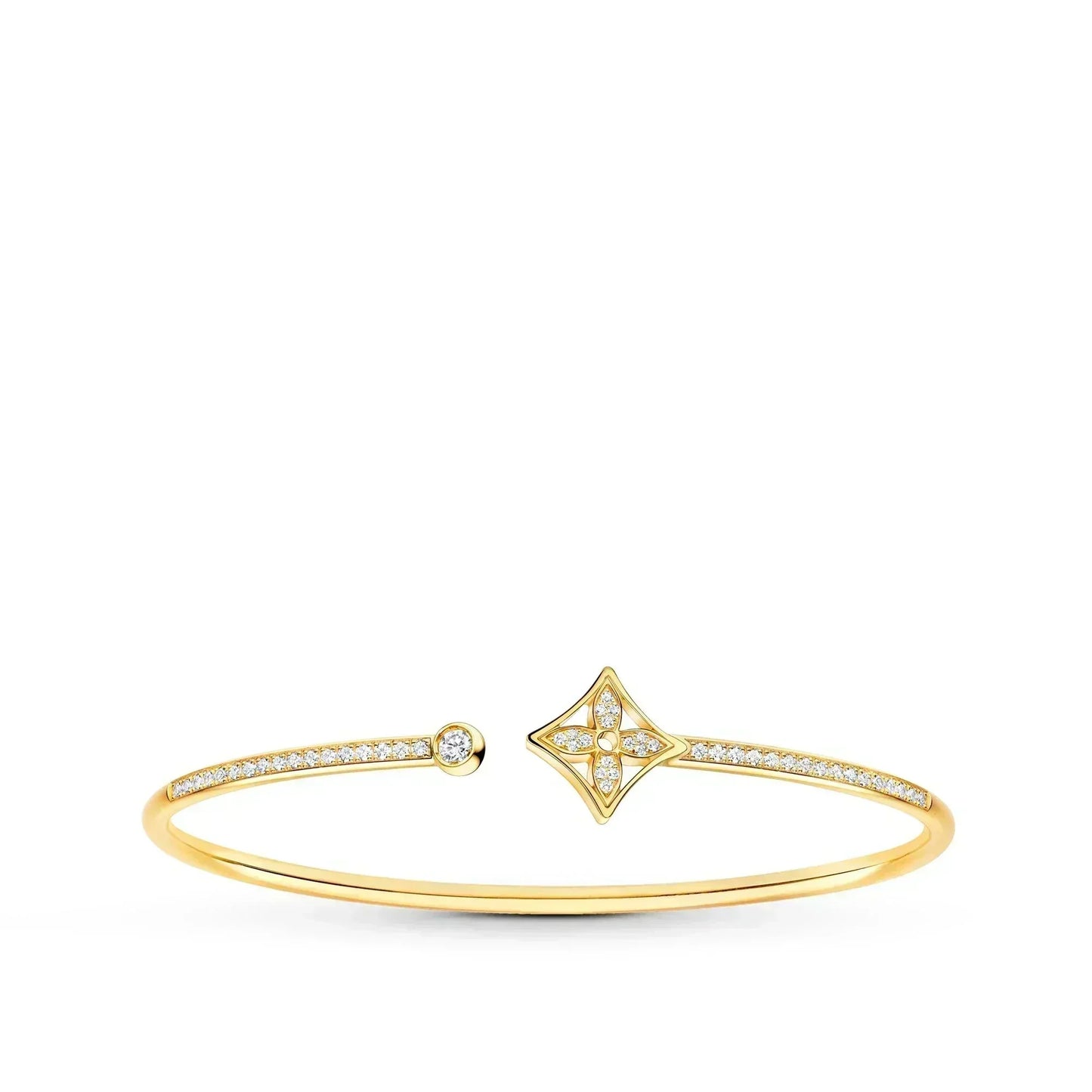[Clover Jewellery] IDYLLE GOLD OFFENES ARMBAND MIT DIAMANTEN