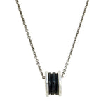 [Clover Jewelry]ZERO 1 ブラックセラミック シルバーネックレス