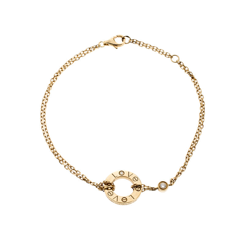 [Clover Jewelry]ラブブレスレット 2ダイヤモンド