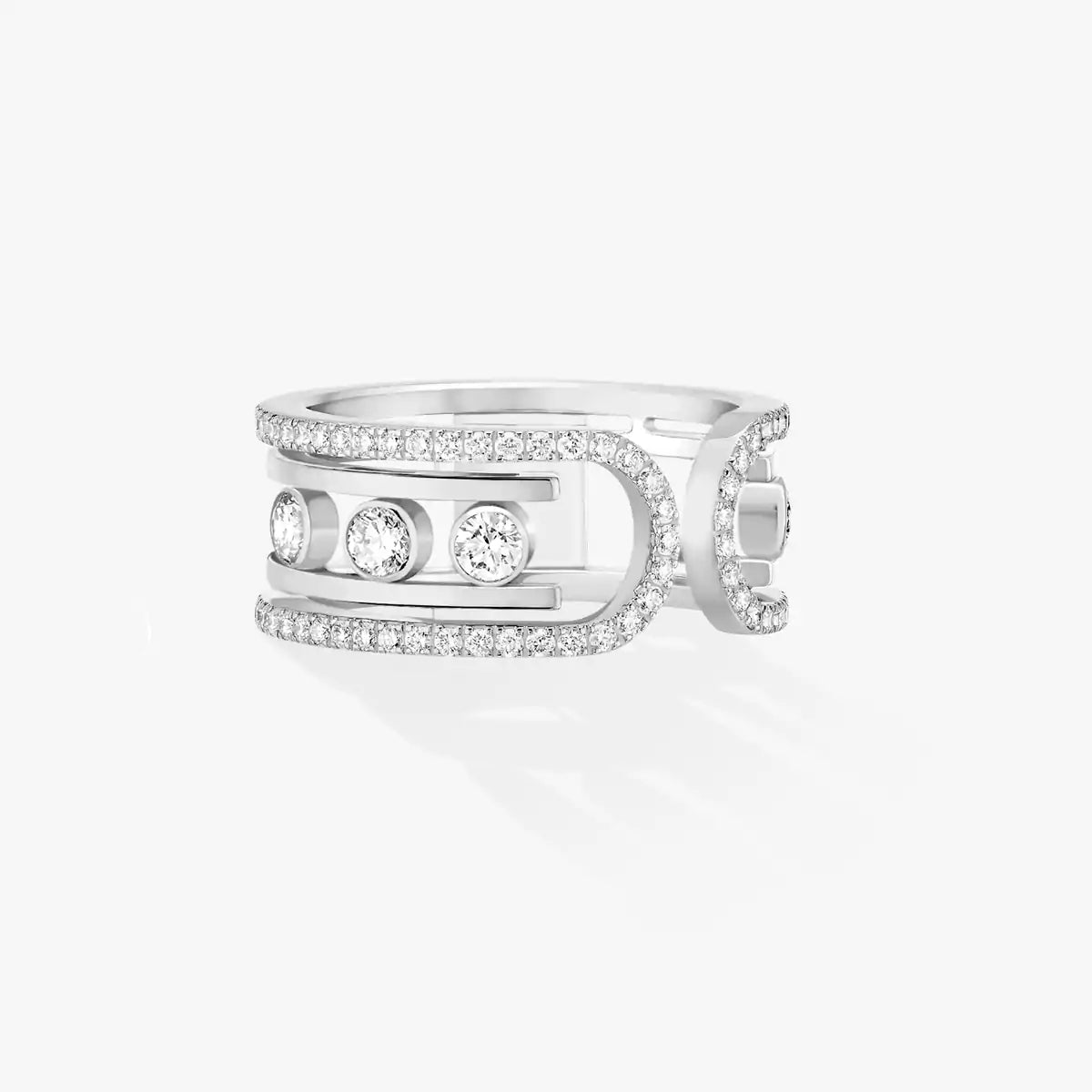 [Clover Jewelry]Move 10th Diamond Ring in Gold