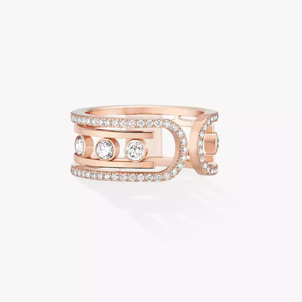 [Clover Jewelry]Move 10th Diamond Ring in Gold