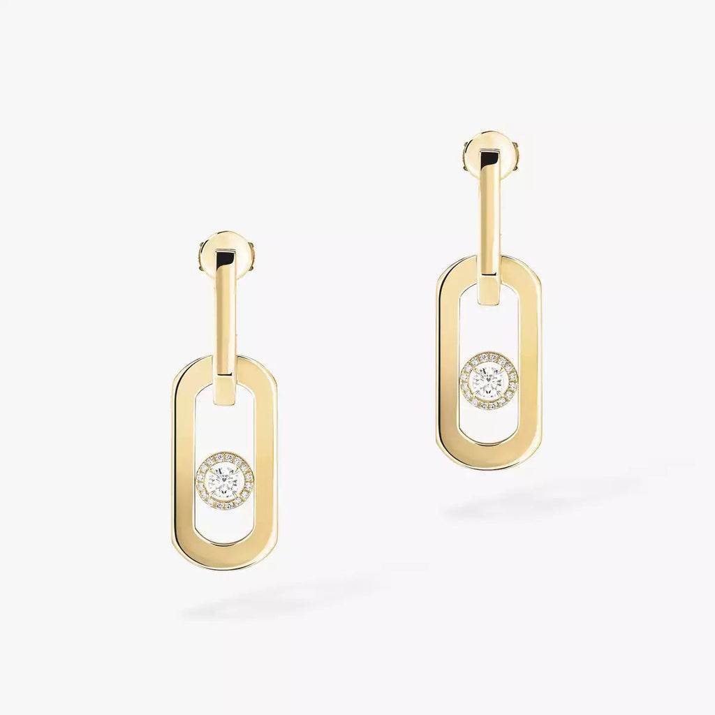 [Clover Jewelry]So Move XL Diamond Pendant Earrings