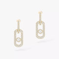 [Clover Jewelry]So Move XL Pave_-Set Diamond Pendant Earrings