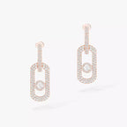 [Clover Jewelry]So Move XL Pave_-Set Diamond Pendant Earrings