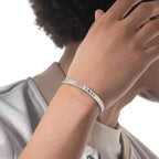[Clover Jewelry]Move Noa Ciselé half pavé bangle