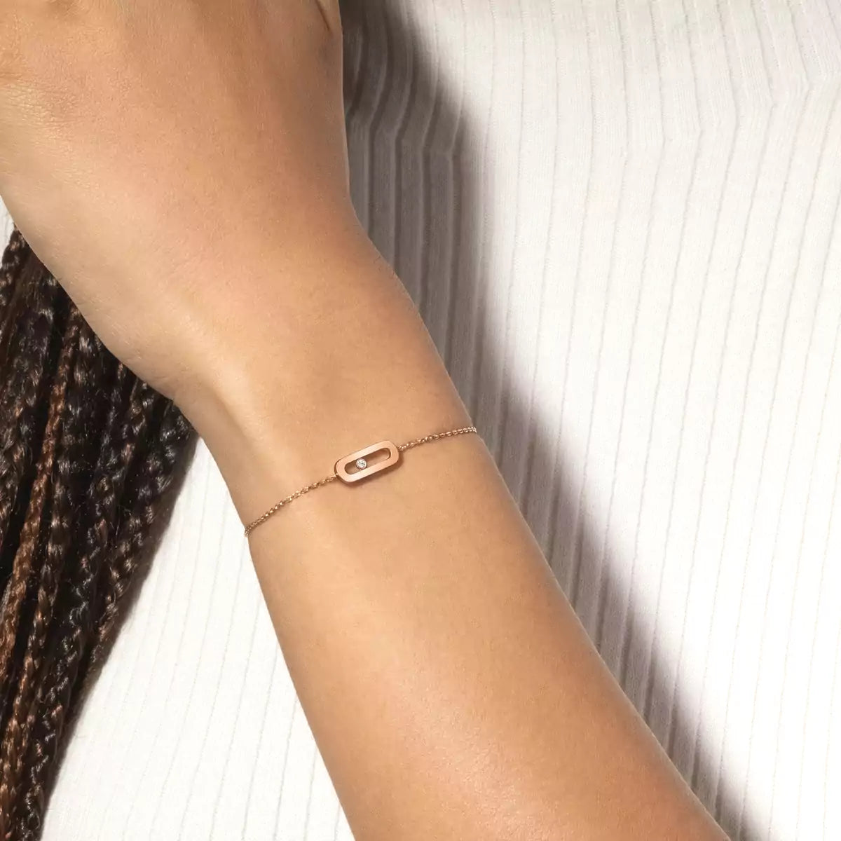 [Clover Jewelry]Move Uno Diamond Bracelet