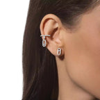[Clover Jewelry]Move Uno Diamond Stud Earrings