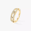 [Clover Jewelry] Baby Move Gold Diamond Pave_ Ring