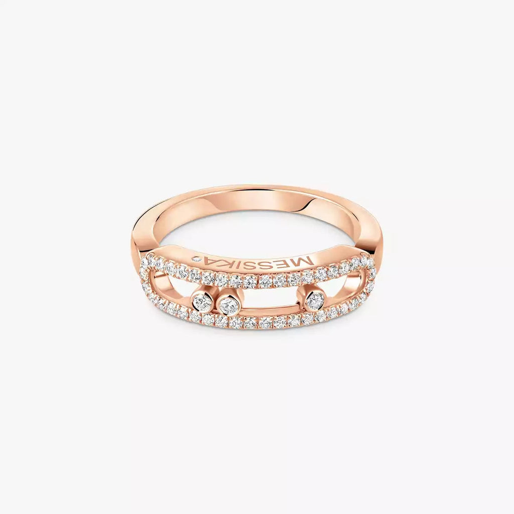 [Clover Jewelry] Baby Move Gold Diamond Pave_ Ring
