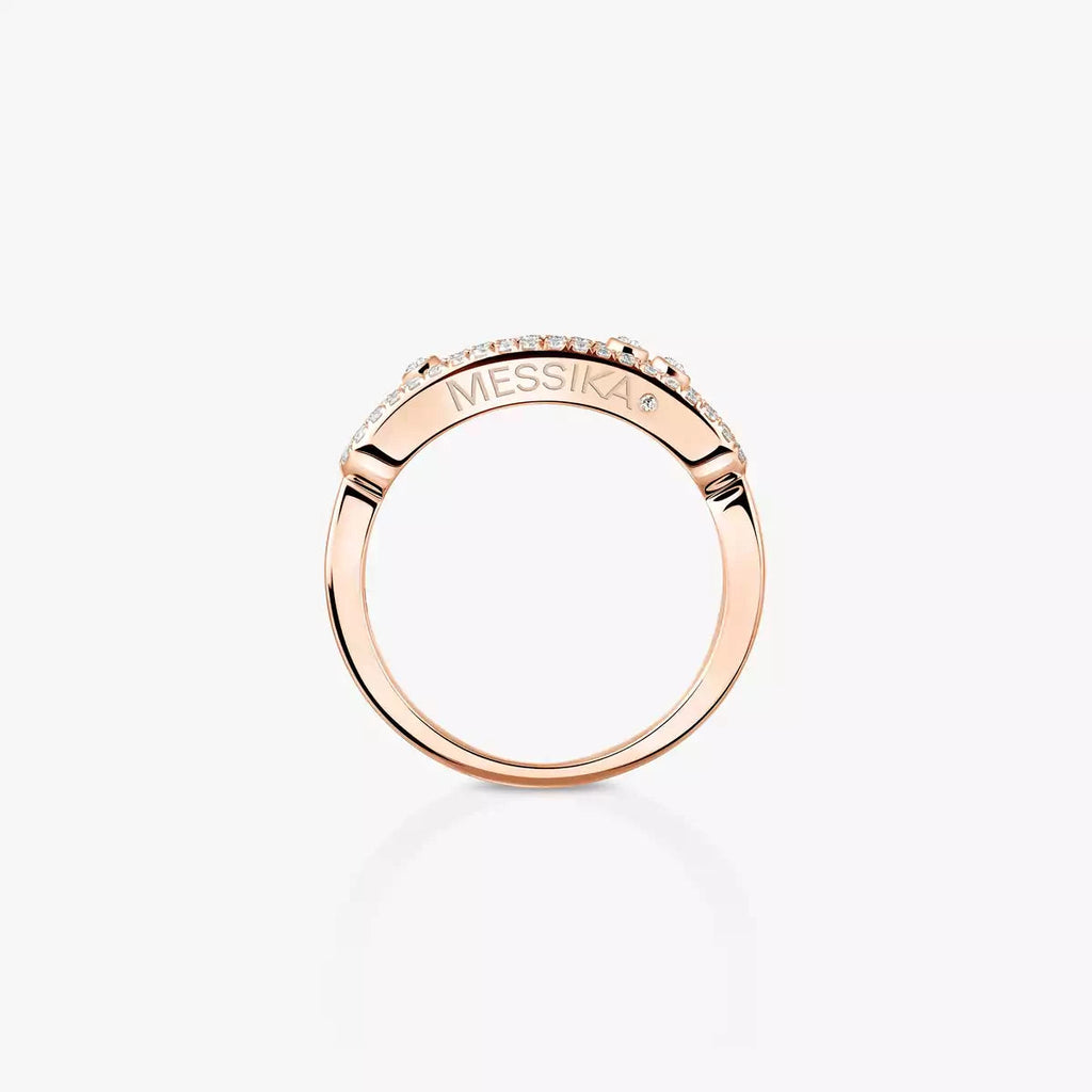 [Clover Jewelry] Baby Move Gold Diamond Pave_ Ring