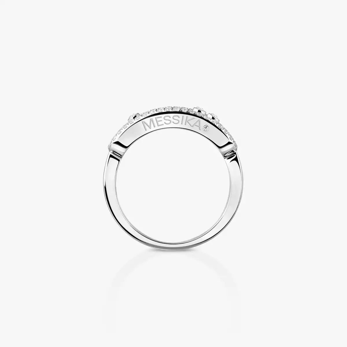 [Clover Jewelry] Baby Move Gold Diamond Pave_ Ring