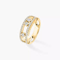 [Clover Jewelry] Move Gold Diamond Pave_ Ring
