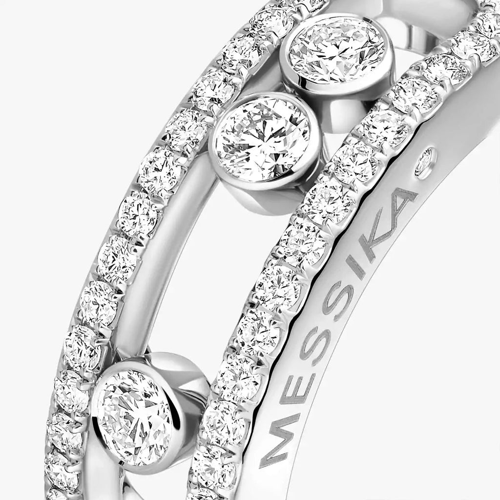 [Clover Jewelry] Move Gold Diamond Pave_ Ring
