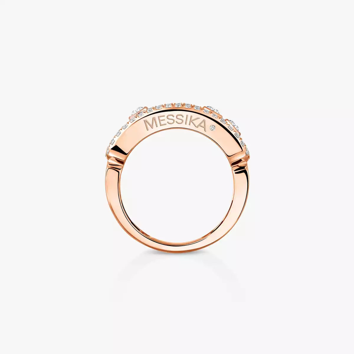 [Clover Jewelry] Move Gold Diamond Pave_ Ring