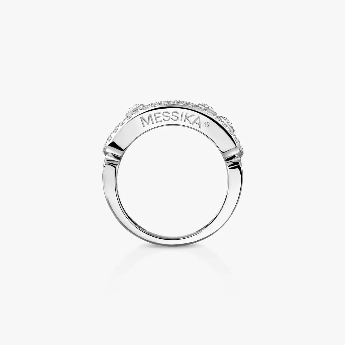 [Clover Jewelry] Move Gold Diamond Pave_ Ring