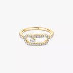 [Clover Jewelry]Move Uno Diamond Ring in Gold