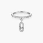 [Clover Jewelry]Move Uno Diamond Ring