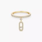 [Clover Jewelry]Move Uno Diamond Ring