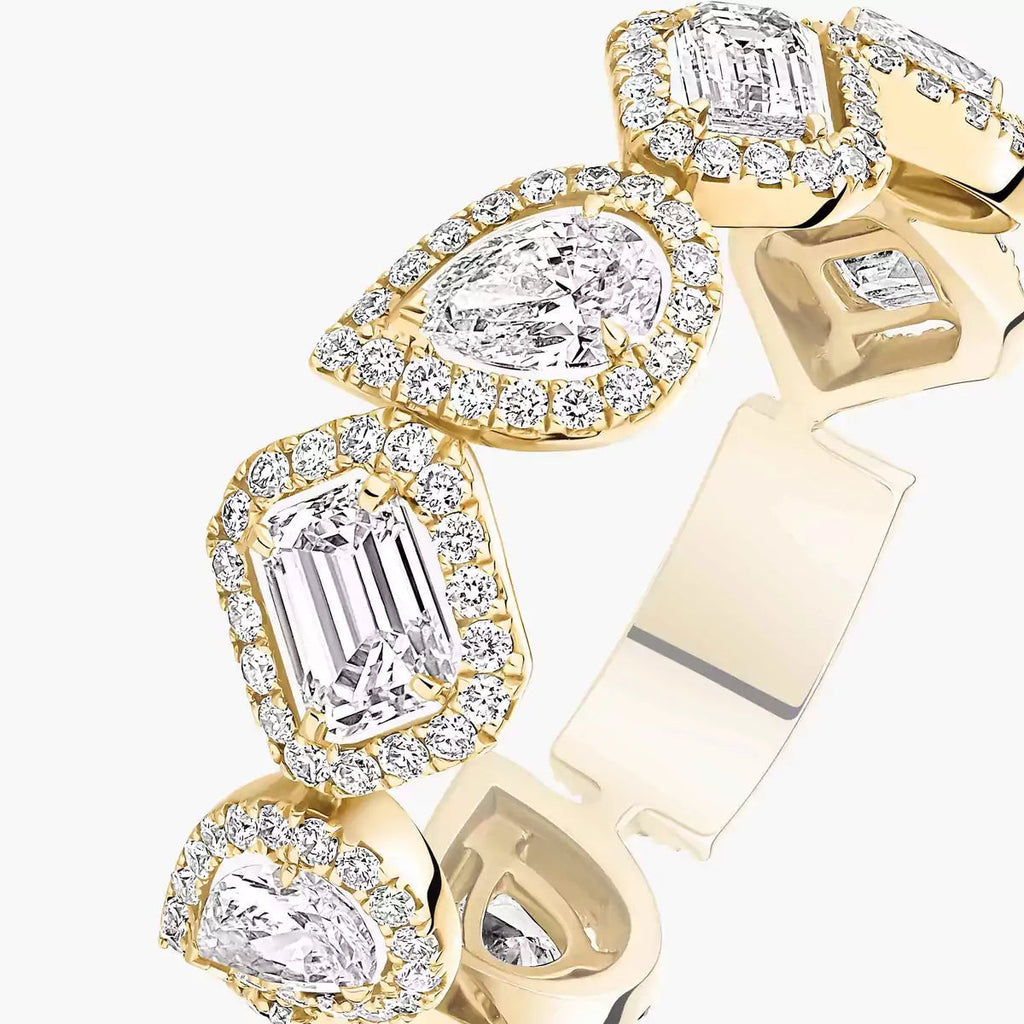 [Clover Jewelry]Diamond Wedding Ring My Twin