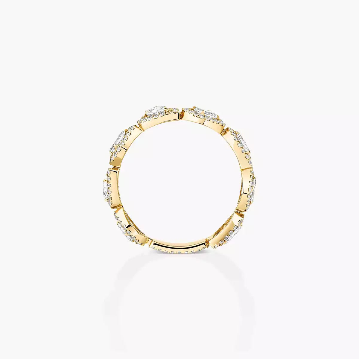 [Clover Jewelry]Diamond Wedding Ring My Twin