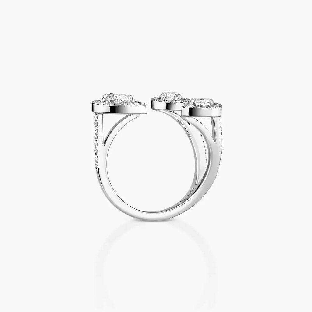 [[Clover Jewelry] Diamond Ring 0,25ct My Twin Trilogy
