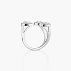 [[Clover Jewelry] Diamond Ring 0,25ct My Twin Trilogy