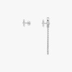 [Clover Jewelry]Move Uno Diamond Earrings